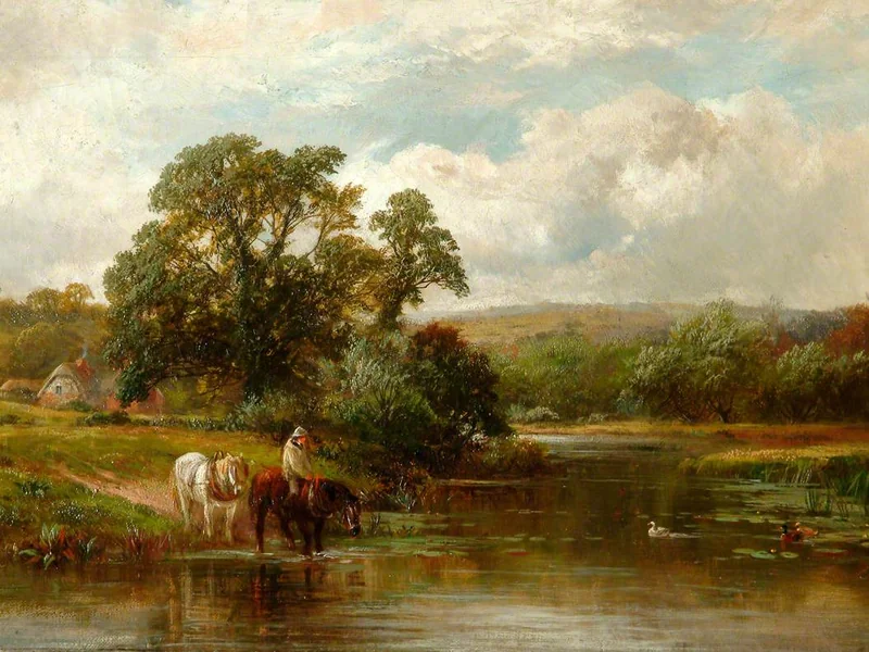 1841-George Turner - Punto di abbeveraggio - Southampton City Art Gallery